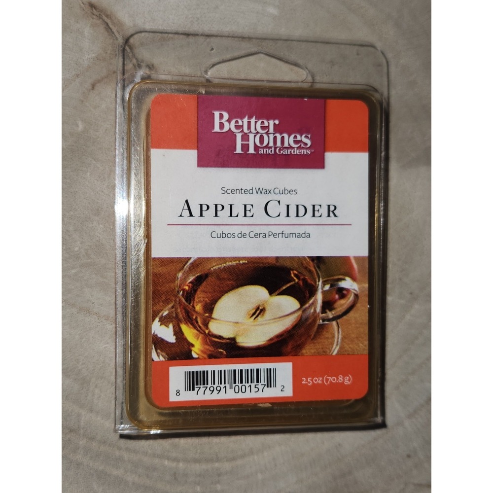Better Homes and Gardens APPLE CIDER Scented Wax Cubes~2.5 Oz~Pack Of 1